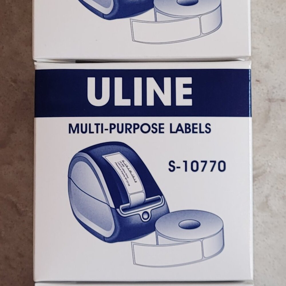 Uline Labels S 10770 Compatible Dymo® Printers Labels 30336 1" X 2 1/8" 3 Rolls